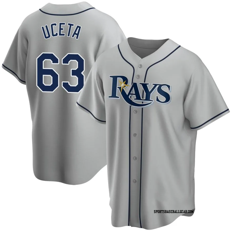 Edwin Uceta Youth Tampa Bay Rays Gray Replica Road Jersey