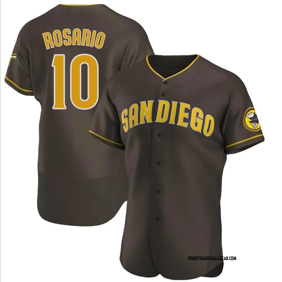 Eguy Rosario Men's San Diego Padres Brown Authentic Road Jersey