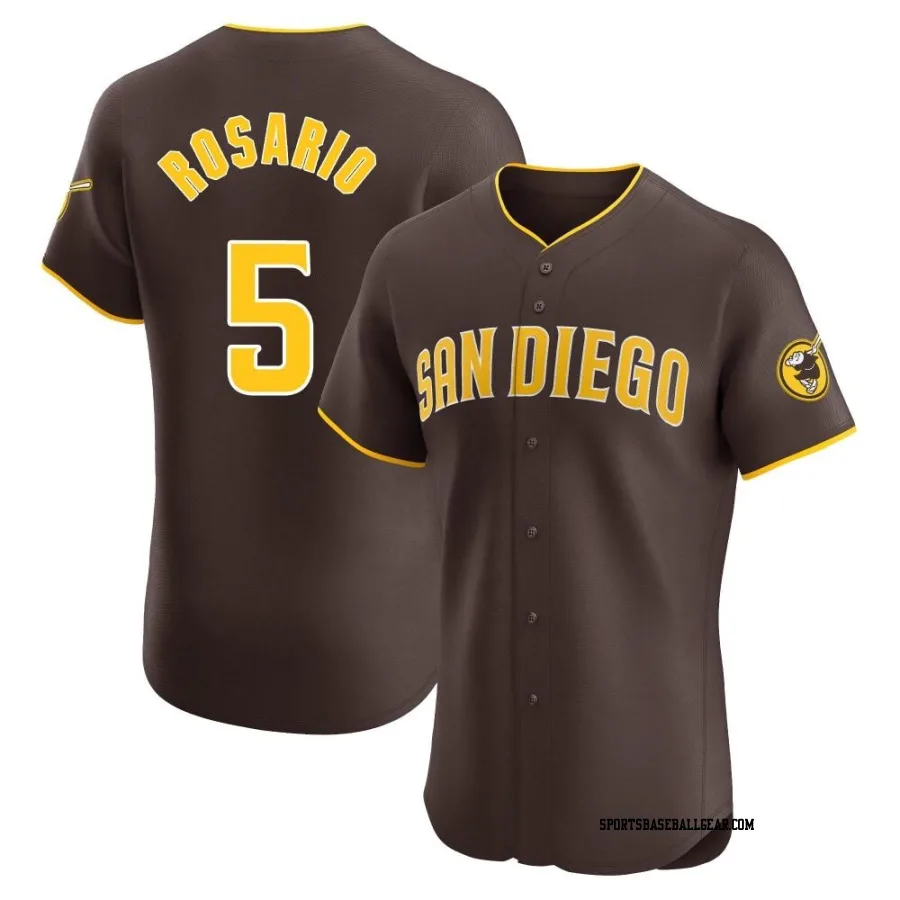 Eguy Rosario Men's San Diego Padres Brown Elite Road Vapor Premier Jersey