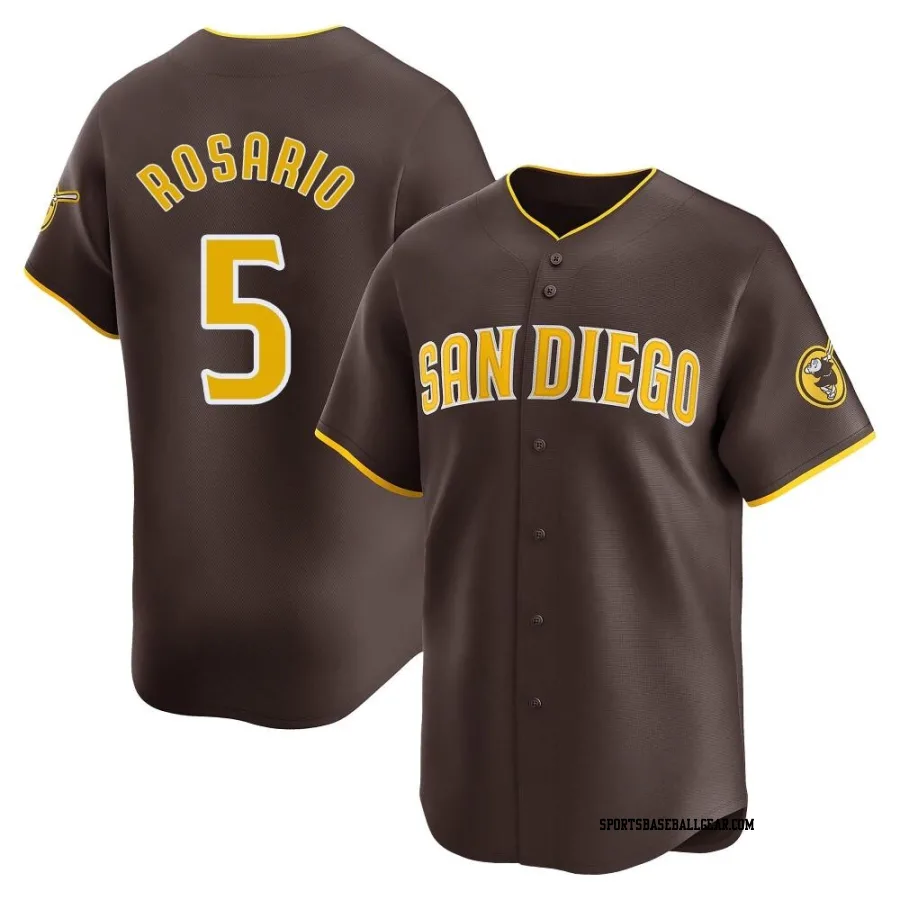 Eguy Rosario Men's San Diego Padres Brown Limited Away Jersey