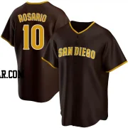 Eguy Rosario Men's San Diego Padres Brown Replica Road Jersey