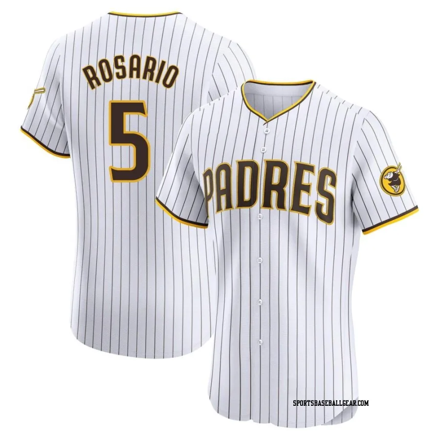 Eguy Rosario Men's San Diego Padres White Elite Home Jersey