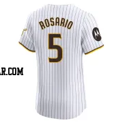 Eguy Rosario Men's San Diego Padres White Elite Home Patch Jersey