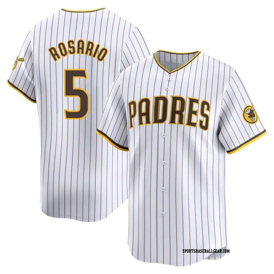 Eguy Rosario Men's San Diego Padres White Limited Home Jersey