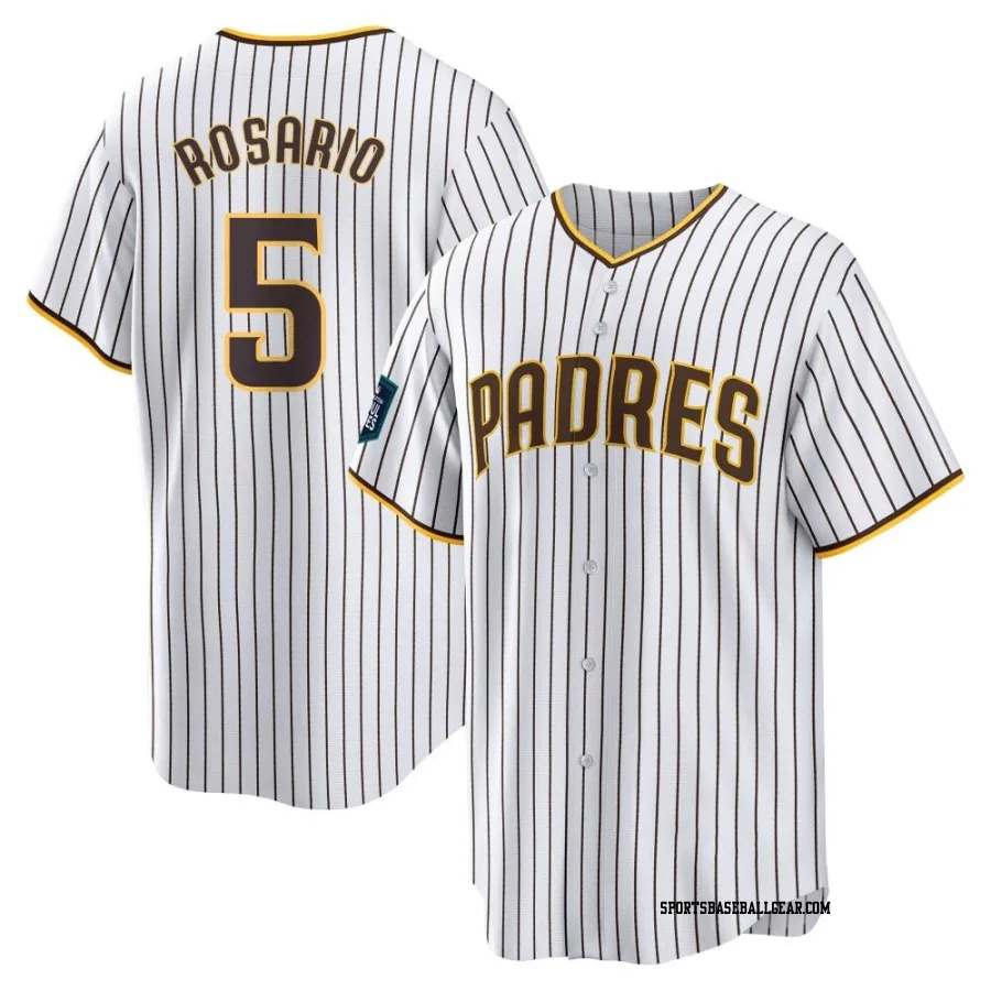 Eguy Rosario Men's San Diego Padres White Replica 2024 World Tour Seoul Series Home Jersey