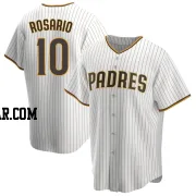 Eguy Rosario Men's San Diego Padres White/Brown Replica Home Jersey