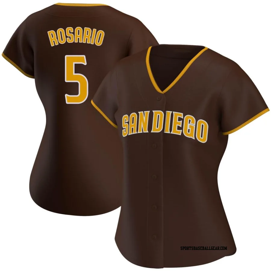 Eguy Rosario Women's San Diego Padres Brown Replica Road Jersey