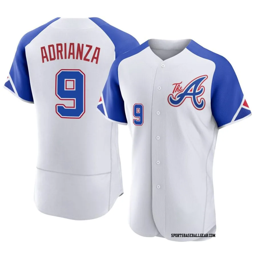 Ehire Adrianza Men's Atlanta Braves White Authentic 2023 City Connect Jersey