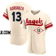 Ehire Adrianza Men's Los Angeles Angels Cream Authentic 2022 City Connect Jersey