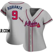 Ehire Adrianza Women's Atlanta Braves Gray Replica Road Jersey