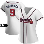 Ehire Adrianza Women's Atlanta Braves White Authentic Home Jersey