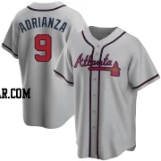 Ehire Adrianza Youth Atlanta Braves Gray Replica Road Jersey