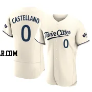 Eiberson Castellano Men's Minnesota Twins Cream Authentic Alternate 2023 Jersey