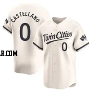 Eiberson Castellano Men's Minnesota Twins Cream Limited Alternate Jersey