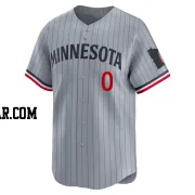 Eiberson Castellano Men's Minnesota Twins Gray Limited Road Jersey