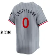 Eiberson Castellano Men's Minnesota Twins Gray Limited Road Jersey