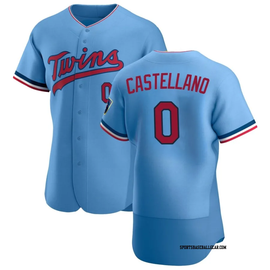 Eiberson Castellano Men's Minnesota Twins Light Blue Authentic Alternate Jersey