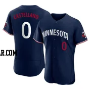 Eiberson Castellano Men's Minnesota Twins Navy Authentic Alternate Jersey