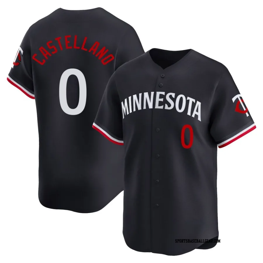 Eiberson Castellano Men's Minnesota Twins Navy Limited Alternate Jersey