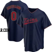 Eiberson Castellano Men's Minnesota Twins Navy Replica Alternate Jersey