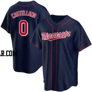 Eiberson Castellano Men's Minnesota Twins Navy Replica Alternate Team Jersey