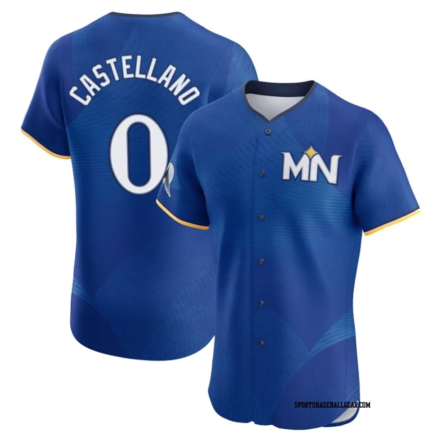 Eiberson Castellano Men's Minnesota Twins Royal Elite 2024 City Connect Jersey