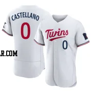 Eiberson Castellano Men's Minnesota Twins White Authentic Home Jersey