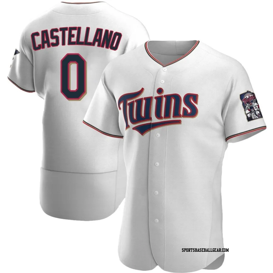 Eiberson Castellano Men's Minnesota Twins White Authentic Home Jersey