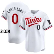 Eiberson Castellano Men's Minnesota Twins White Limited Home Jersey