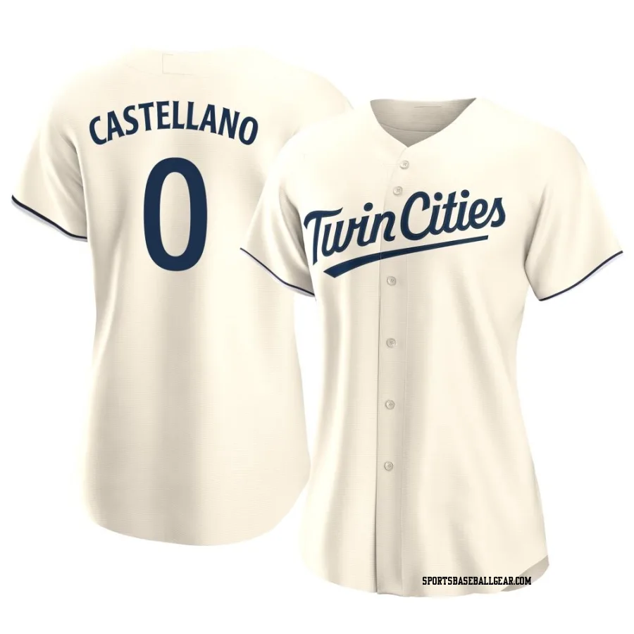 Eiberson Castellano Women's Minnesota Twins Cream Authentic Alternate Jersey