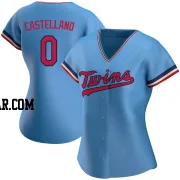 Eiberson Castellano Women's Minnesota Twins Light Blue Authentic Alternate Jersey