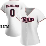 Eiberson Castellano Women's Minnesota Twins White Authentic Home Jersey