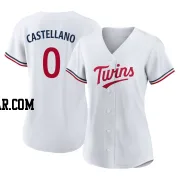 Eiberson Castellano Women's Minnesota Twins White Authentic Home Jersey