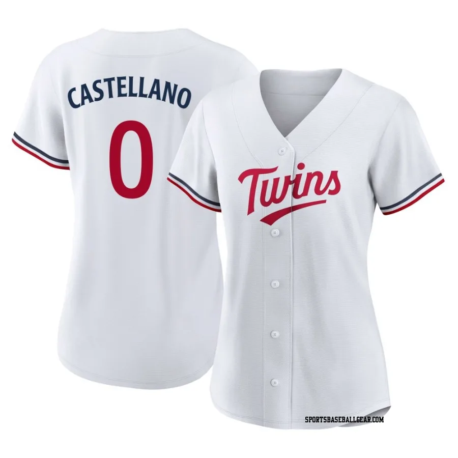 Eiberson Castellano Women's Minnesota Twins White Authentic Home Jersey