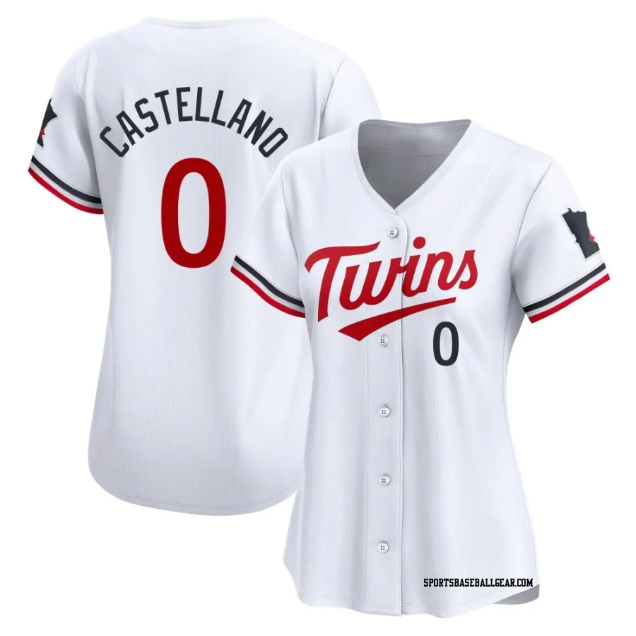 Eiberson Castellano Women's Minnesota Twins White Limited Home Jersey