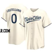 Eiberson Castellano Youth Minnesota Twins Cream Replica Alternate Jersey