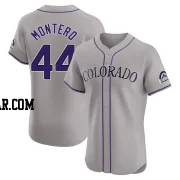 Elehuris Montero Men's Colorado Rockies Gray Elite Road Jersey