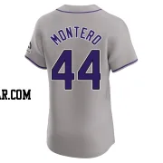 Elehuris Montero Men's Colorado Rockies Gray Elite Road Jersey