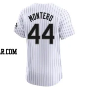 Elehuris Montero Men's Colorado Rockies White Elite Home Jersey