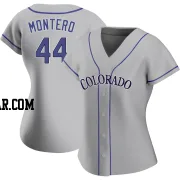 Elehuris Montero Women's Colorado Rockies Gray Replica Road Jersey