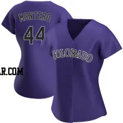 Elehuris Montero Women's Colorado Rockies Purple Authentic Alternate Jersey