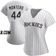 Elehuris Montero Women's Colorado Rockies White Authentic Home Jersey