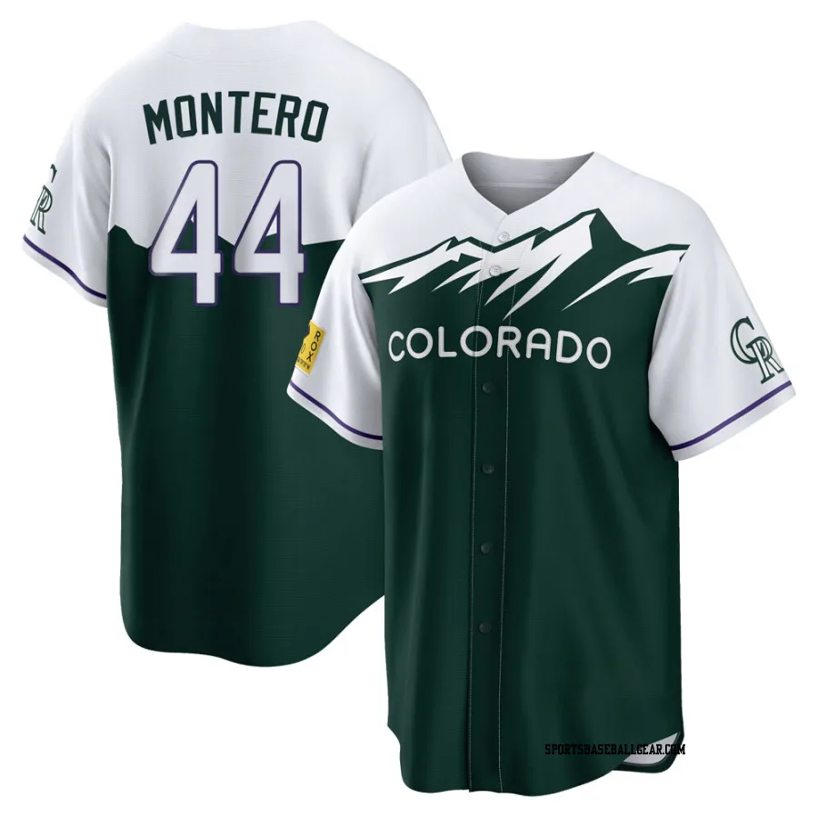 Elehuris Montero Youth Colorado Rockies Green Replica 2022 City Connect Jersey