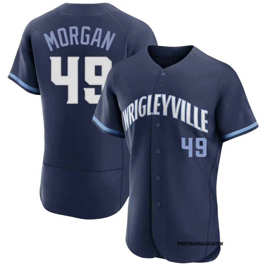 Eli Morgan Men's Chicago Cubs Navy Authentic 2021 City Connect Jersey