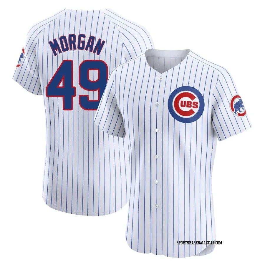 Eli Morgan Men's Chicago Cubs White Elite Home Jersey