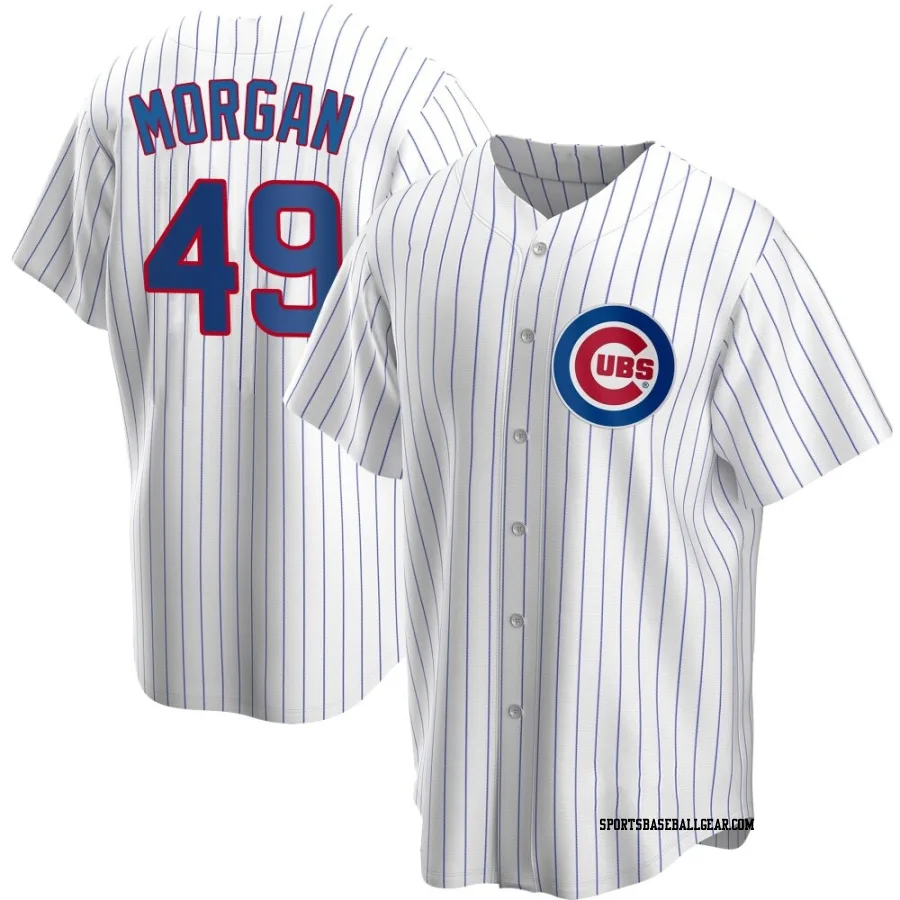 Eli Morgan Men's Chicago Cubs White Replica Home Jersey