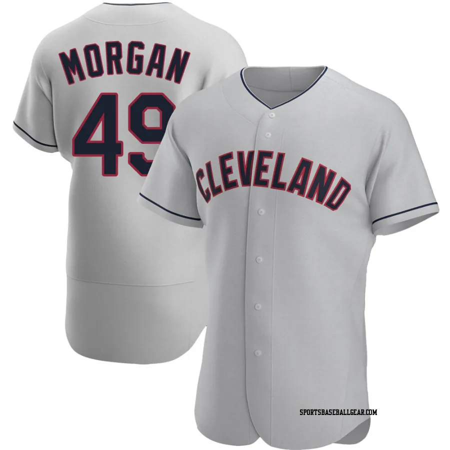 Eli Morgan Men's Cleveland Guardians Gray Authentic Road Jersey