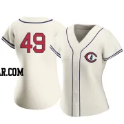 Eli Morgan Women's Chicago Cubs Cream Authentic 2022 Field Of Dreams Jersey