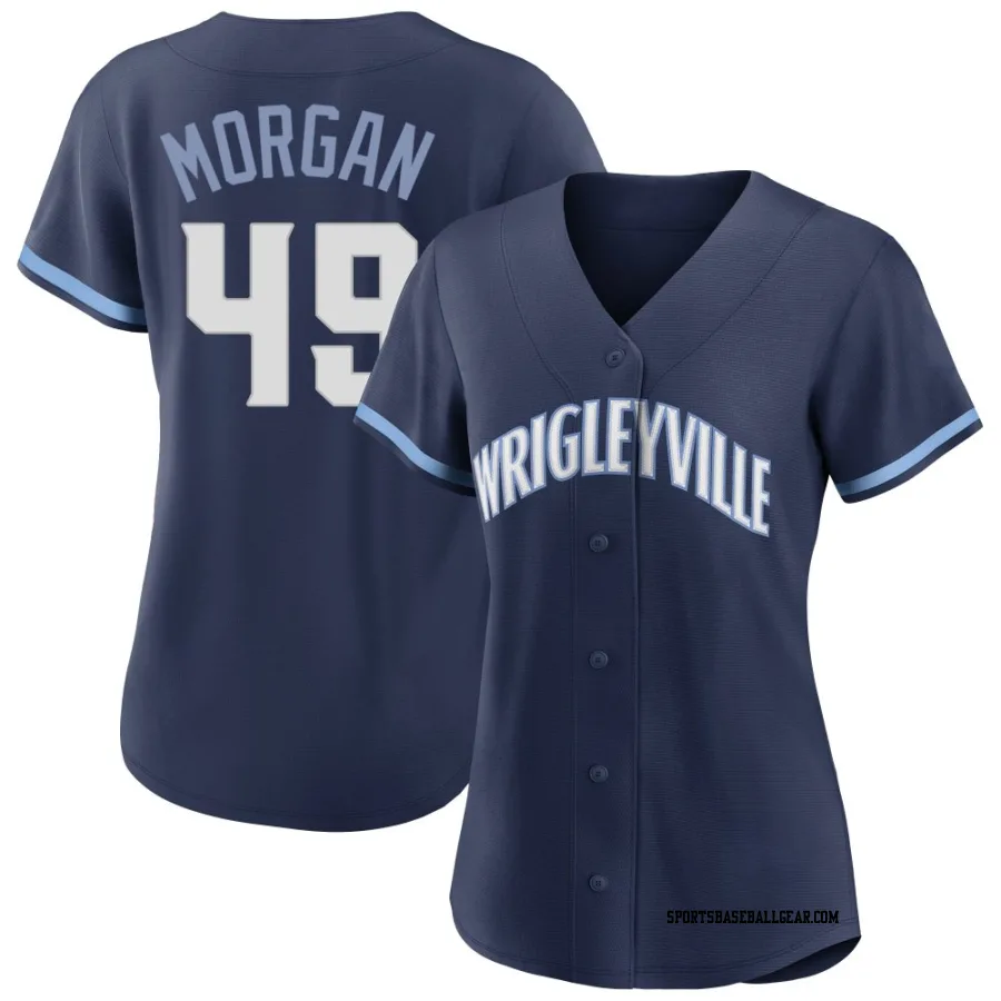 Eli Morgan Women's Chicago Cubs Navy Authentic 2021 City Connect Jersey