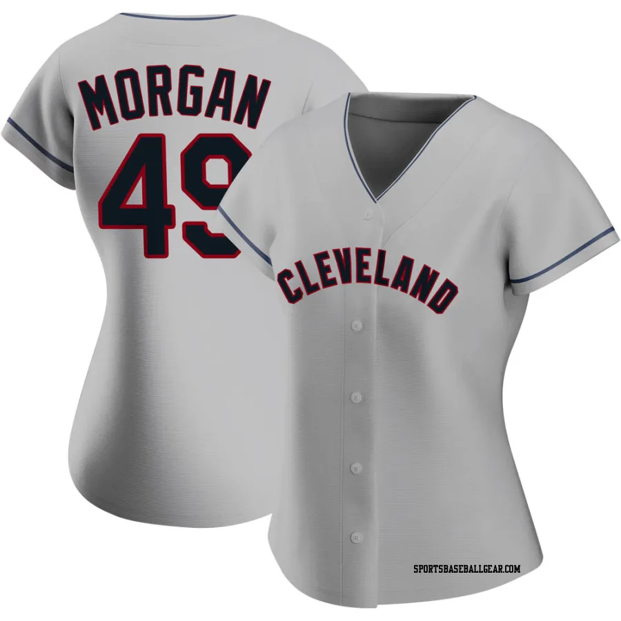 Eli Morgan Women's Cleveland Guardians Gray Authentic Road Jersey